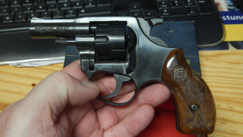 Schreckschuß Revolver Röhm RG 77 Kaliber 22 Lang Knall PTB 342 Topzustand aus Sammlung – Bild 2