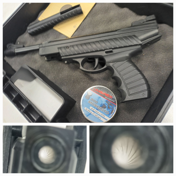 Webley & SCOTT __ Typhoon Luftpistole __ IM SET __ LP + Zielsch. + Koffer + Muni = TOP – Bild 5