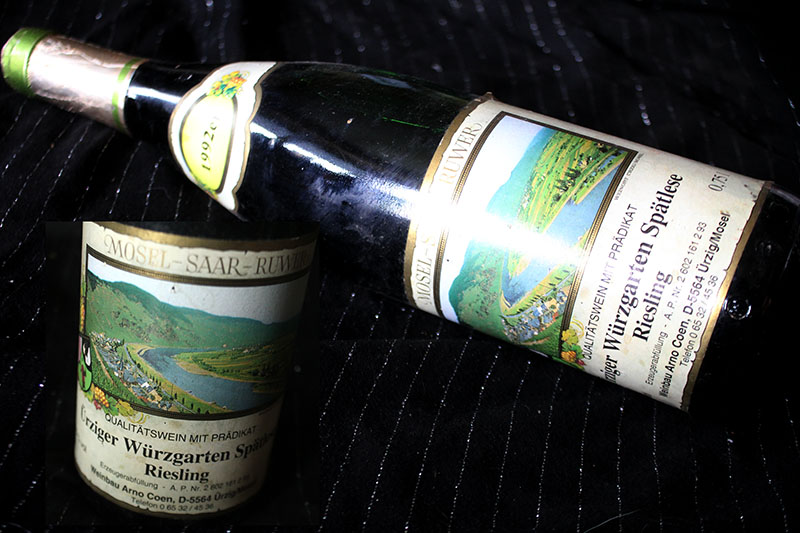 Flasche 1992er Ürziger Würzgarten - Spätlese Riesling Mosel-Saar-Ruwer – Bild 1