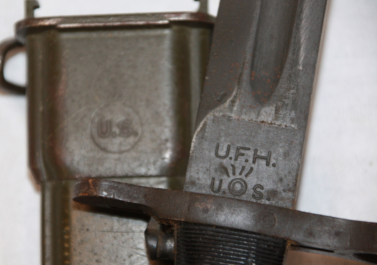 US M1905 M1 Garand Bajonett Kplt. mit Scheide – Bild 3