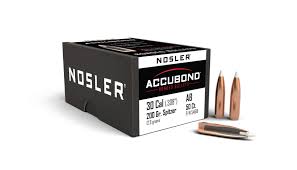 50 Nosler Geschosse .308, 200 grain, ACCUBOND SPITZER, NEU – Bild 1