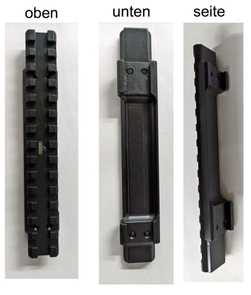 STAHL PICATINNY SCHIENE STEYR SSG 69 L. 150 Rusan – Bild 1