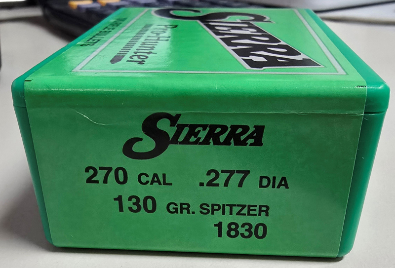 100St. Sierra Geschosse .277 ( cal. 270 ) - 130gr. Spitzer Pro Hunter – Bild 1