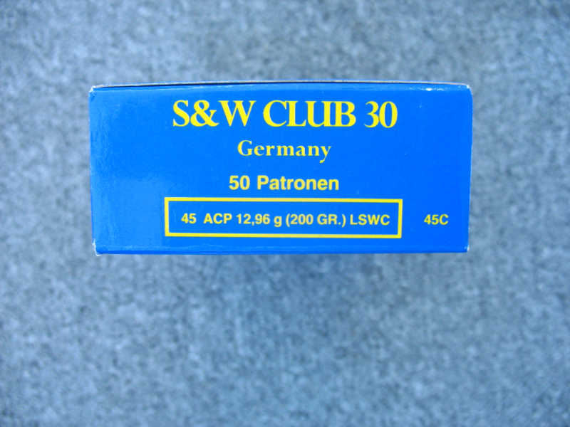 Munition, S&W Smith & Wesson Club 30, .45 ACP/Auto, rar – Bild 2