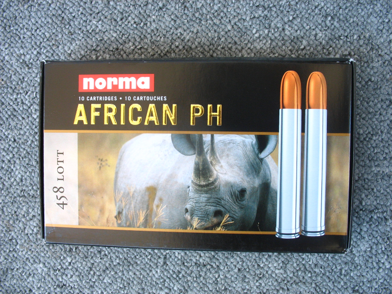 Munition, Norma .458 Lott, African PH, Woodleigh – Bild 1