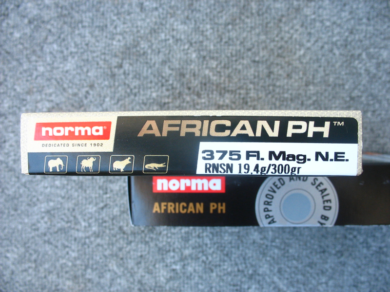 Munition, Norma .375 African PH, Flanged Mag. Nitro Express, Woodleigh – Bild 2
