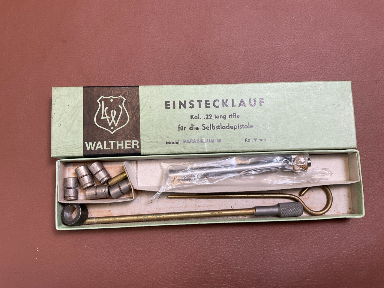 Einstecklauf Lothar Walther für die Pistole P08 im Kaliber 9mmLuger auf .22lr – pilt 1