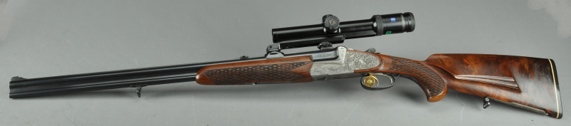 Drilling Scheiring Ferlach "Triumphbock" Kal. .308Win; 20/76; 5,6x50 Mag. incl. Zeiss ZF – Bild 1