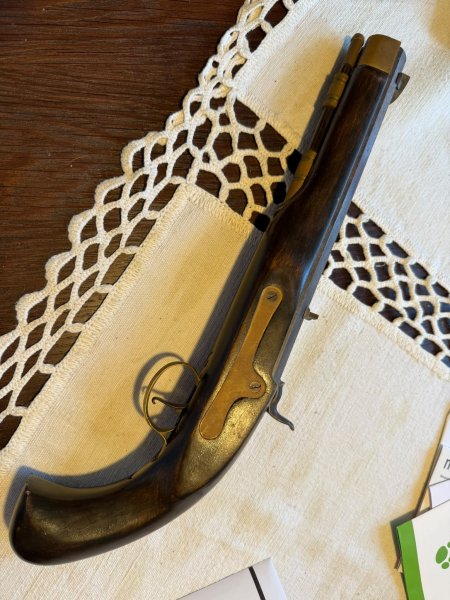 JUKAR Steinschlosspistole (Made in Spain) – Sehr niedrige Seriennummer 0000139 – Bild 1