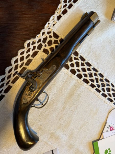 JUKAR Steinschlosspistole (Made in Spain) – Sehr niedrige Seriennummer 0000139 – Bild 2