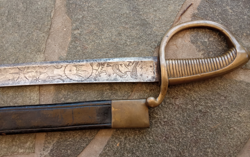 Säbel mit Türkenkopf Original 1800 – immagine 1