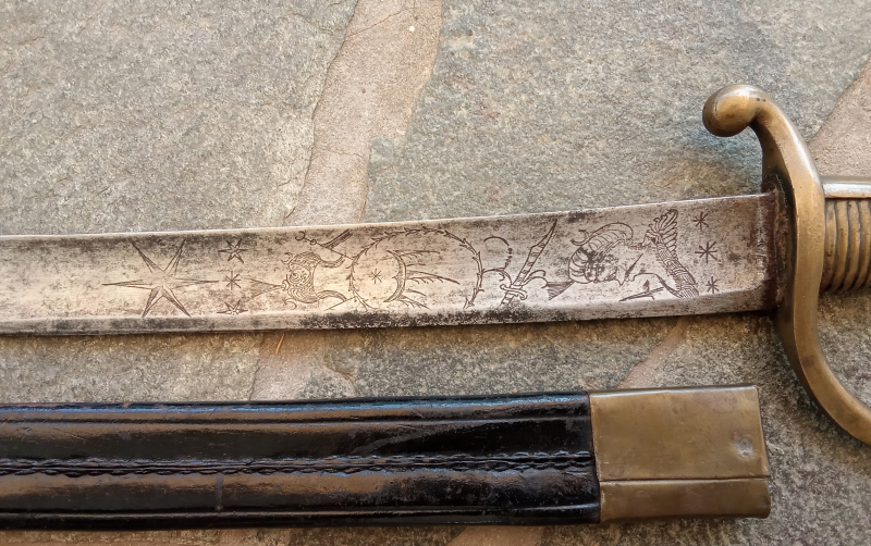 Säbel mit Türkenkopf Original 1800 – immagine 3