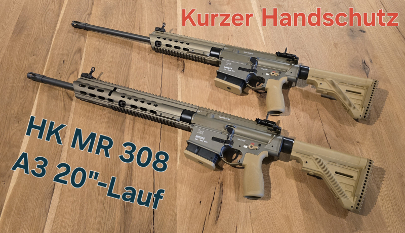 HECKLER & KOCH MR 308 A3 20"-PRÄZISIONSLAUF - LANGER SLIMLINE HANDSCHUTZ - RAL 8000 - G28 - – Bild 2