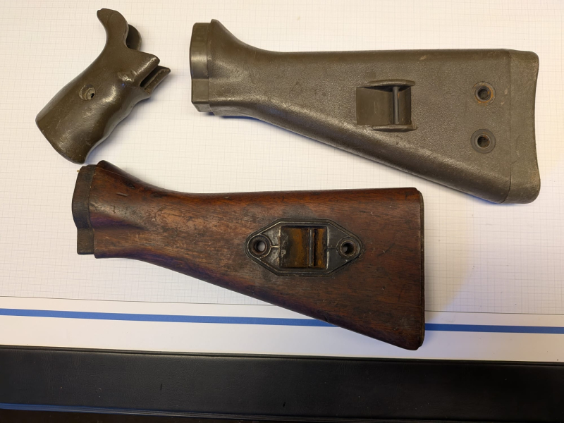 Schaftset G3 MP5 HK Holz und oliv BW SAR – Bild 2