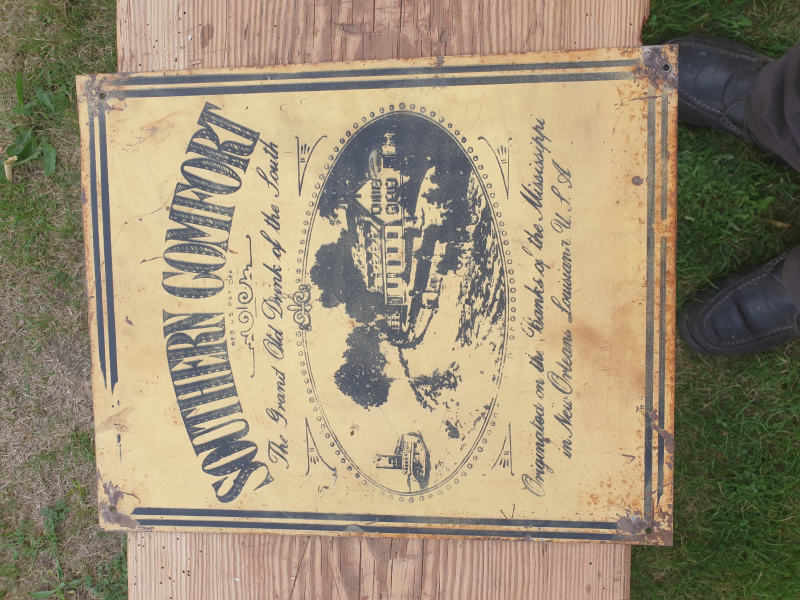 Altes Blesch Schild SOUTHERN COMFORT U.S.A. – Bild 1