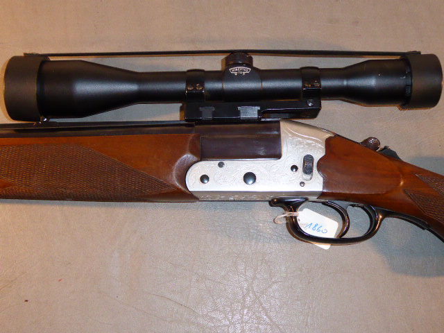Heym Bochbüchsflinte Mod. 22 S. m. ZF. Kal. 222 Rem. Und 16 / 70. – Bild 4