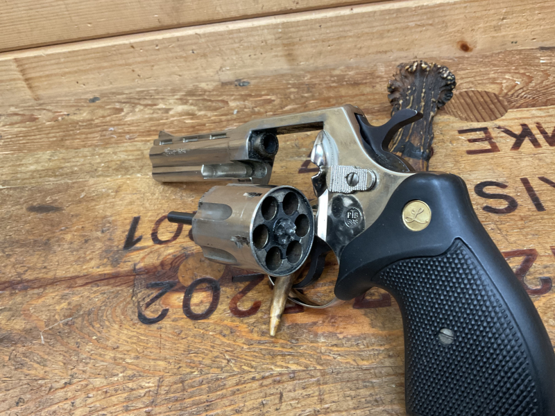 SRS Revolver Luger R94, Kal.9mmKnall, vernickelt! PTB698 – Bild 5