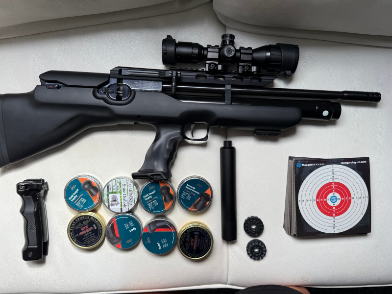 HW100 Bullpup 4,5 mit Schalldämpfer – Bild 2