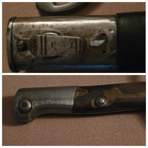 Bajonett Mauser 1908 Brasilien Weyersberg Kirschbaum & Cie – Bild 5