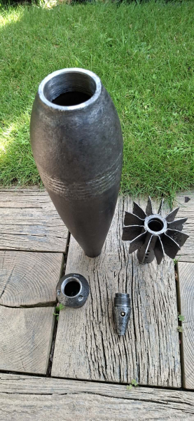 DEKO Russische 120 mm Wurfgranate - ORIGINAL WW 2 – Bild 5