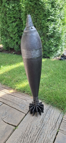 DEKO Russische 120 mm Wurfgranate - ORIGINAL WW 2 – Bild 1