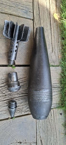 DEKO Russische 120 mm Wurfgranate - ORIGINAL WW 2 – Bild 4