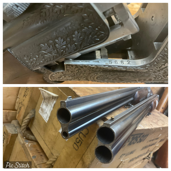 BBF Gebr. ADAMY Suhl, BDF BÜHAG, Kal.7x65R,12/70, Vollgravur mit langen Seitenplatten!!!!!!!!!!! – Bild 4