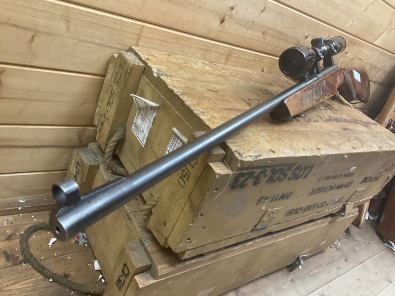 Einzellader TOZ M8, Kal..22lr., dicker Lauf! mit ZF Bushnell 4-12x40!!! – Bild 3