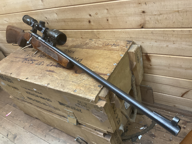 Einzellader TOZ M8, Kal..22lr., dicker Lauf! mit ZF Bushnell 4-12x40!!! – Bild 4