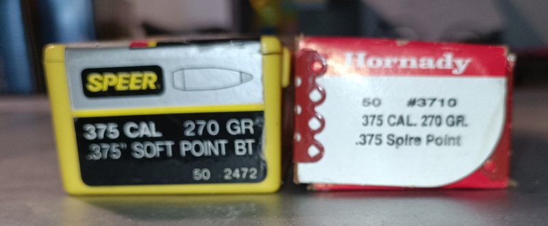 100 Stück Geschosse Hornady Spire Point 375 - 270 / Speer Soft Point 375 - 270 – Bild 1