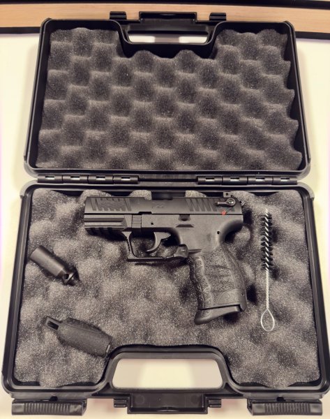 Walther P22Q 9mm P.A.K. Schreckschusspistole - Komplettset, Neuwertig – Bild 1