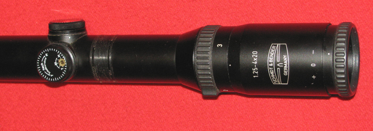 Drückjagd ZF / Zielfernrohr, ein SCHMIDT & BENDER 1,25 -4 x 20 mit dem Absehen 2 / Fehler – Bild 3