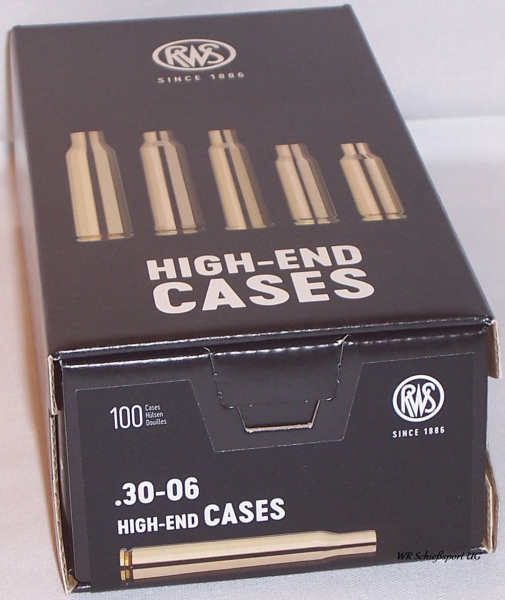 100 RWS Hülsen f. Kal. .30-06 Springfield - Boxerzündung - #2412697 - Neuware – Bild 1