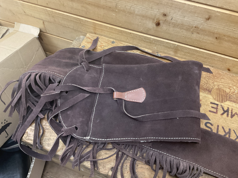 Wildlederfutteral Western, braun, 130cm, Top Zustand! – Bild 3