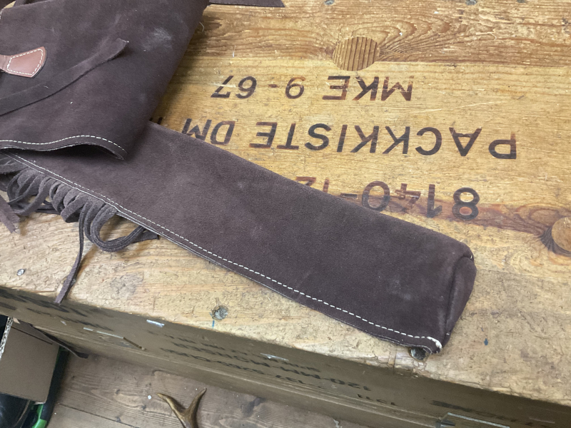 Wildlederfutteral Western, braun, 130cm, Top Zustand! – Bild 4