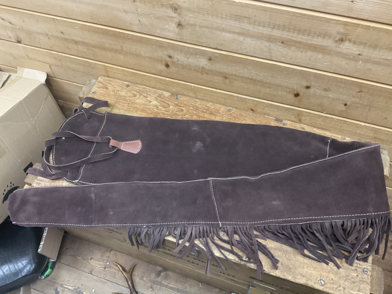 Wildlederfutteral Western, braun, 130cm, Top Zustand! – Bild 1