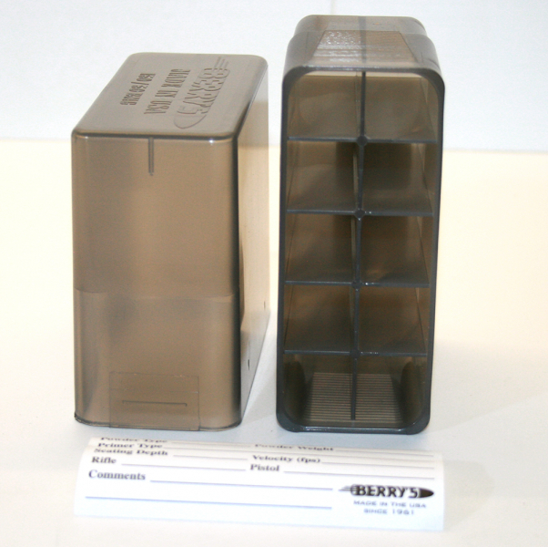 1 x BERRY'S .50 BMG Patronenboxen .50 Browning 10er BOX für Hülsen oder Patronen - GRAU | SMOKE – Bild 1