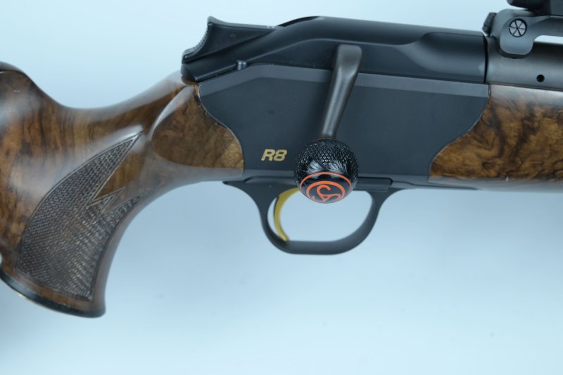 Kammergriffkugel Repetierkugel 26mm – M8x1 Gewinde (Passend für Sauer u.a.) – Eichenlaub, Fischhaut – Bild 2