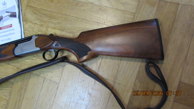 Bockdoppelflinte Hubertus Bayard by AKAH, Kal. 12/76 neu-wertig – Bild 2