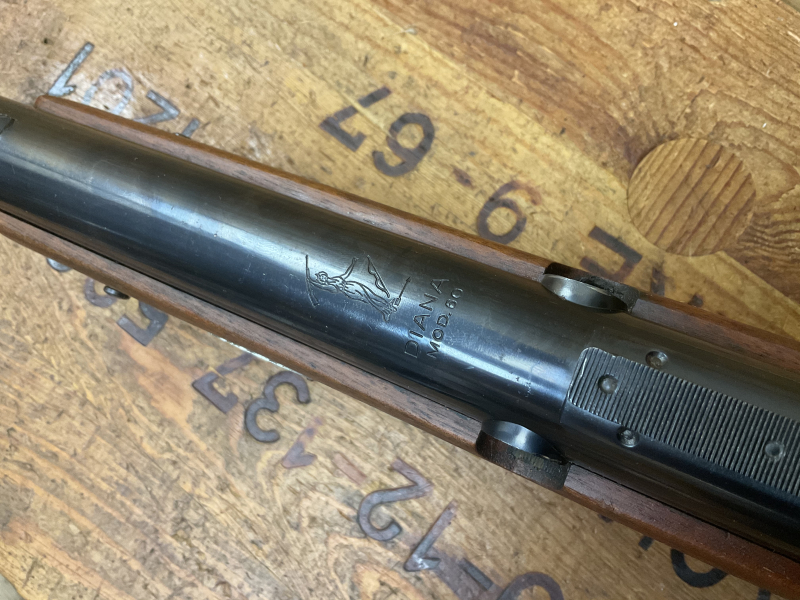 LG DIANA Mod.60, Kal.4,5mm, mit Mündungsgewinde! Laufmantel/Gewicht! – Bild 2