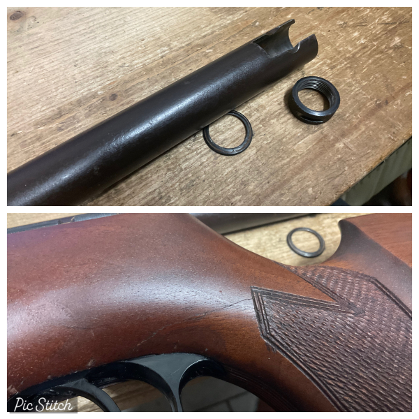 LG DIANA Mod.60, Kal.4,5mm, mit Mündungsgewinde! Laufmantel/Gewicht! – Bild 6