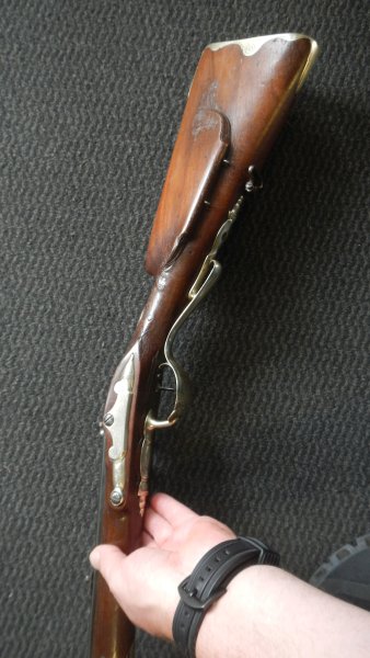 Steinschloß Gewehr Jacob Walster Saarbrücken "Walster a Saarbruck" Geschenk vom Fürsten von Nassau – Bild 5