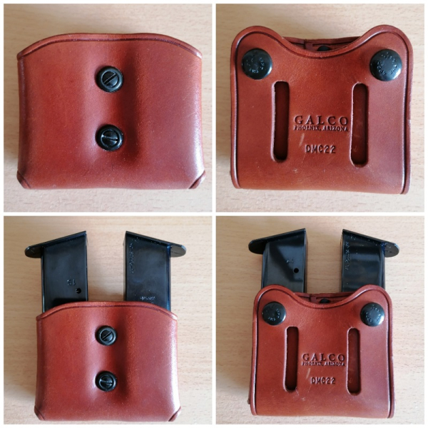 Sehr hochwertiges und exklusives Galco Magazinholster für 2 zweireihige Magazine – „open top“ – Bild 1