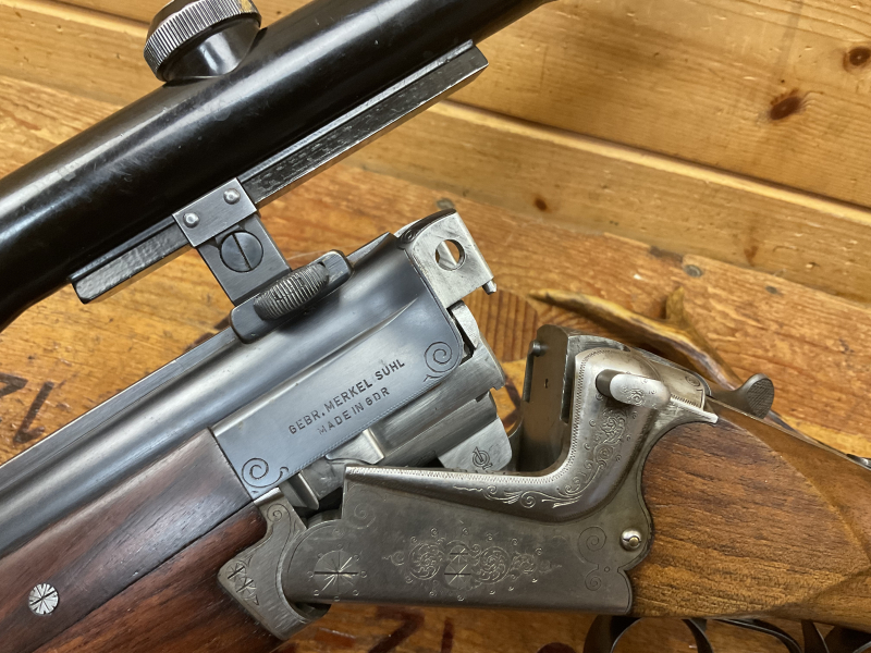 BBF Gebr. Merkel Suhl /Mod. 210E, Q1, Kal. 7x65R, 12/70, ZF Zeiss 6x42!!! – Bild 2