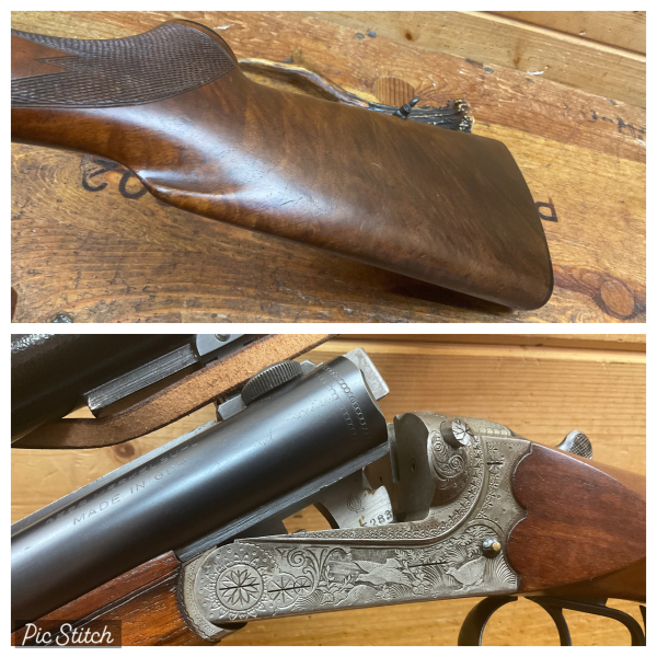 Gebr. Merkel Suhl Doppelflinte Q1 mit Ejektor! Kal.16/70,16/70, Jagdgravur! mit Zeiss ZF4 Q1 – Bild 6