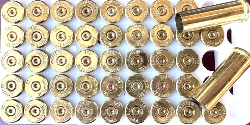 1.647 Stück Messinghülsen (Boxer) im Kaliber .38Special – Bild 1