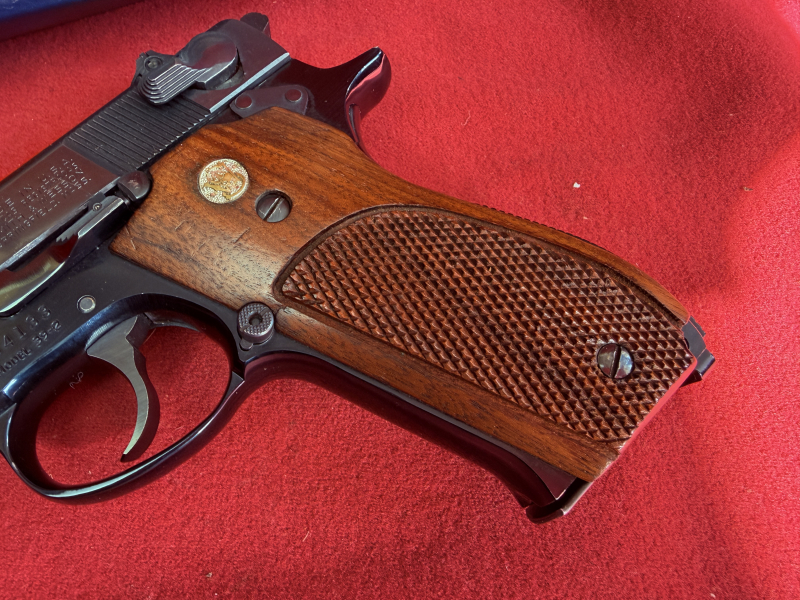Smith & Wesson Mod. 39-2, 9mm Luger, sehr guter original Zustand, Sammlerwaffe, TOP – Bild 3