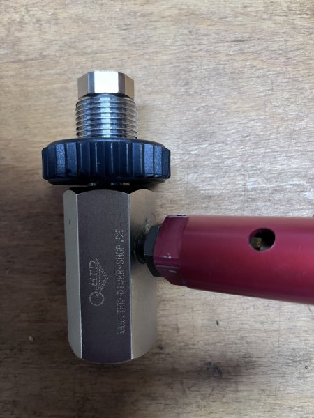 Sicherheitsfülladapter Pressluftkartuschen – obrázek 2
