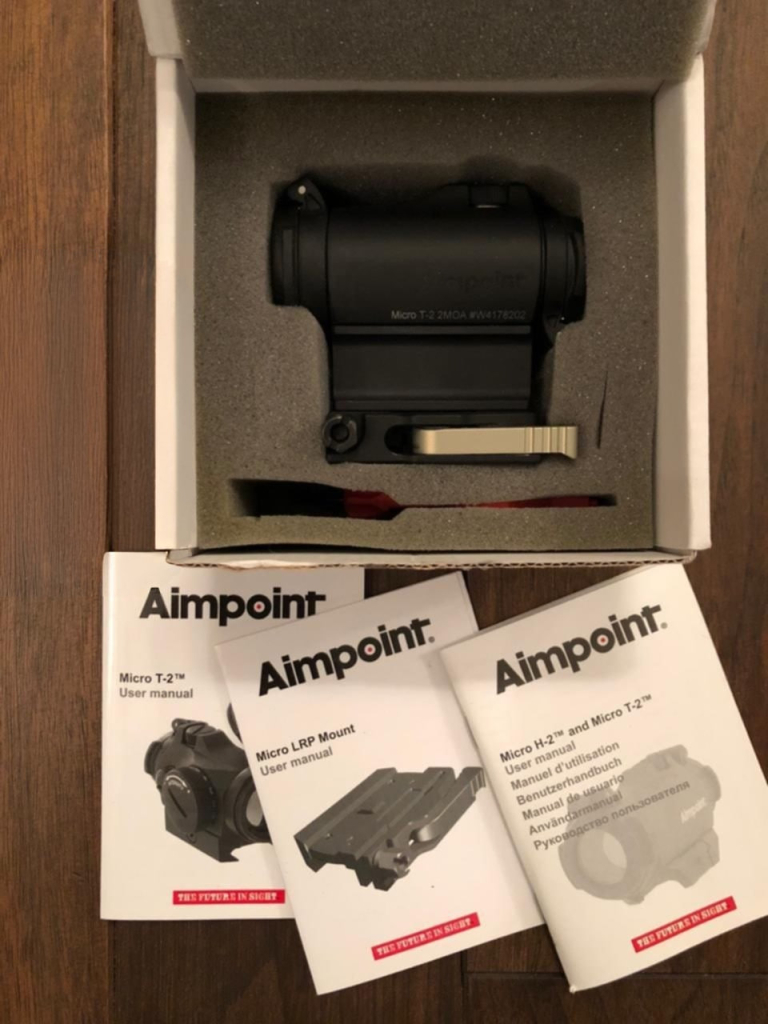 Aimpoint Micro T-2 2 MOA mit LRP Mount & Spacer – Top Zustand in OVP – Bild 1