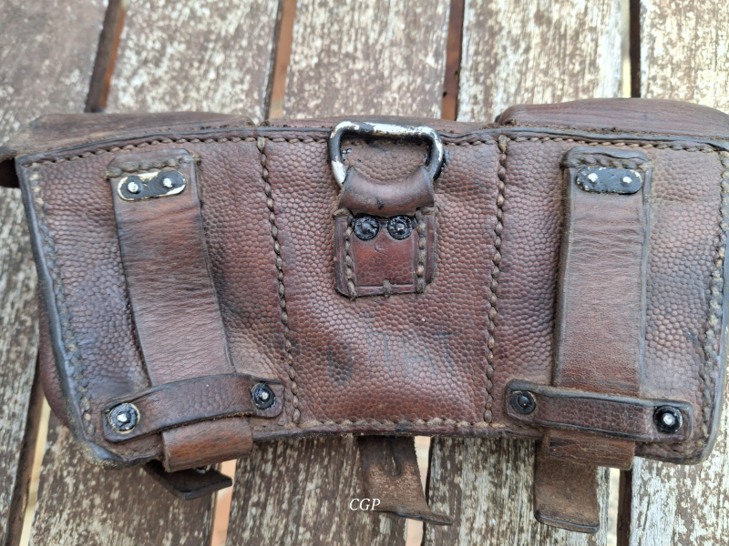 Mauser K98 Patronentasche Truppenstempel- WK2 / Vorkrieg Originalstück – Bild 4
